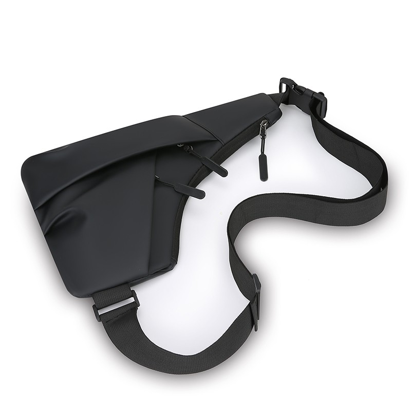 Anti Theft Close Fitting Chest Bag Men’s Triangle Bag Crossbody Sports Sling Bag