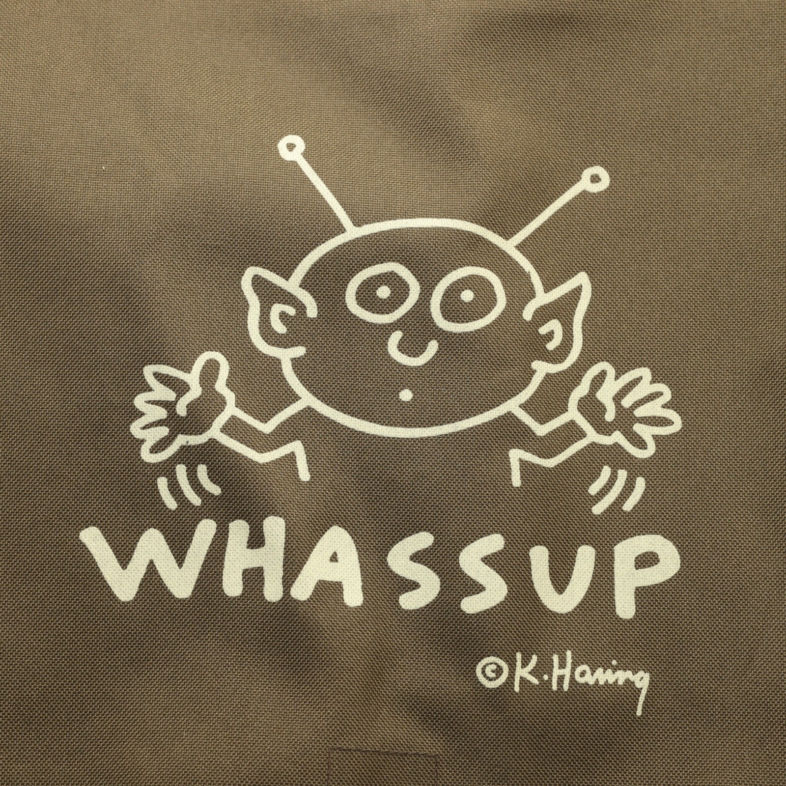 Whassup Keith Haring Messenger Bag Camo Shoulder Promo Light Weight Material