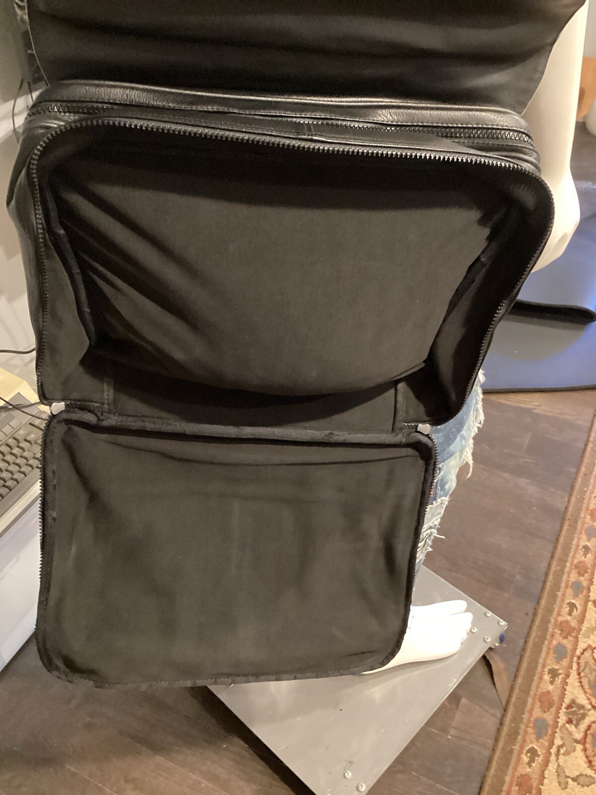 leather briefcase 4 Compartments
