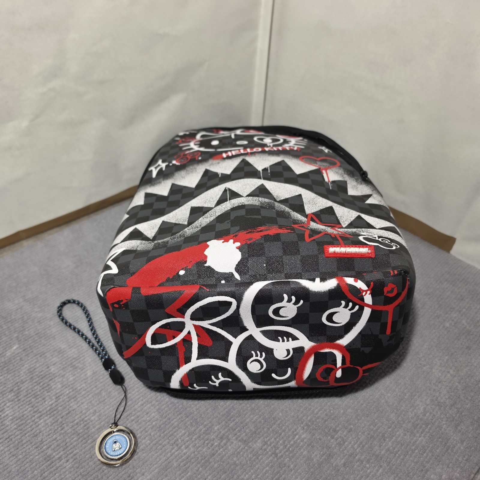 🔥 Sprayground Hello Kitty FRESH PAINT Backpack New Black Bookbag School Bag