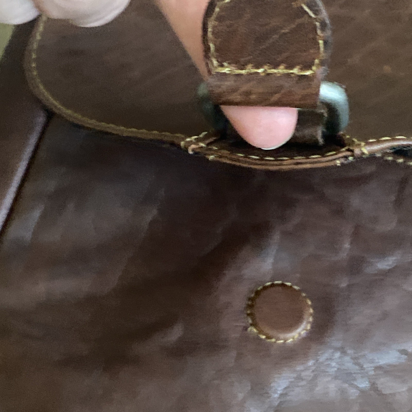 Vtg Leather Backpack Women Adjust Strap Wallet Pocket Magnetic Zip Closure India