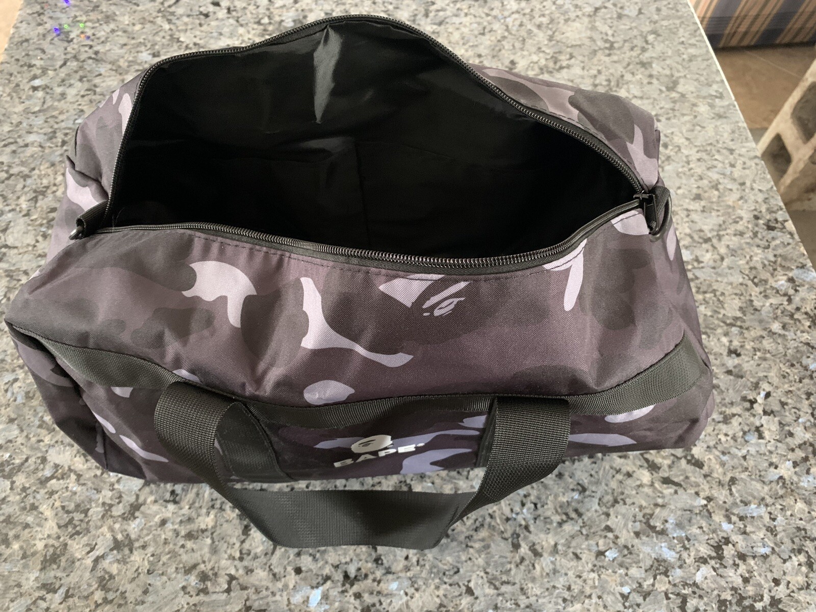BAPE BLACK CAMO GYM Duffel Bag A BATHING APE SS 22 BAG Carry On Bapesta Supreme