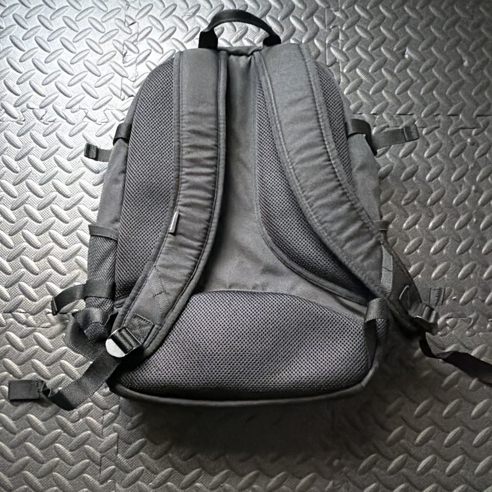 Converse All Star Large Black Backpack Padded Adjustable Straps Zip Buckle