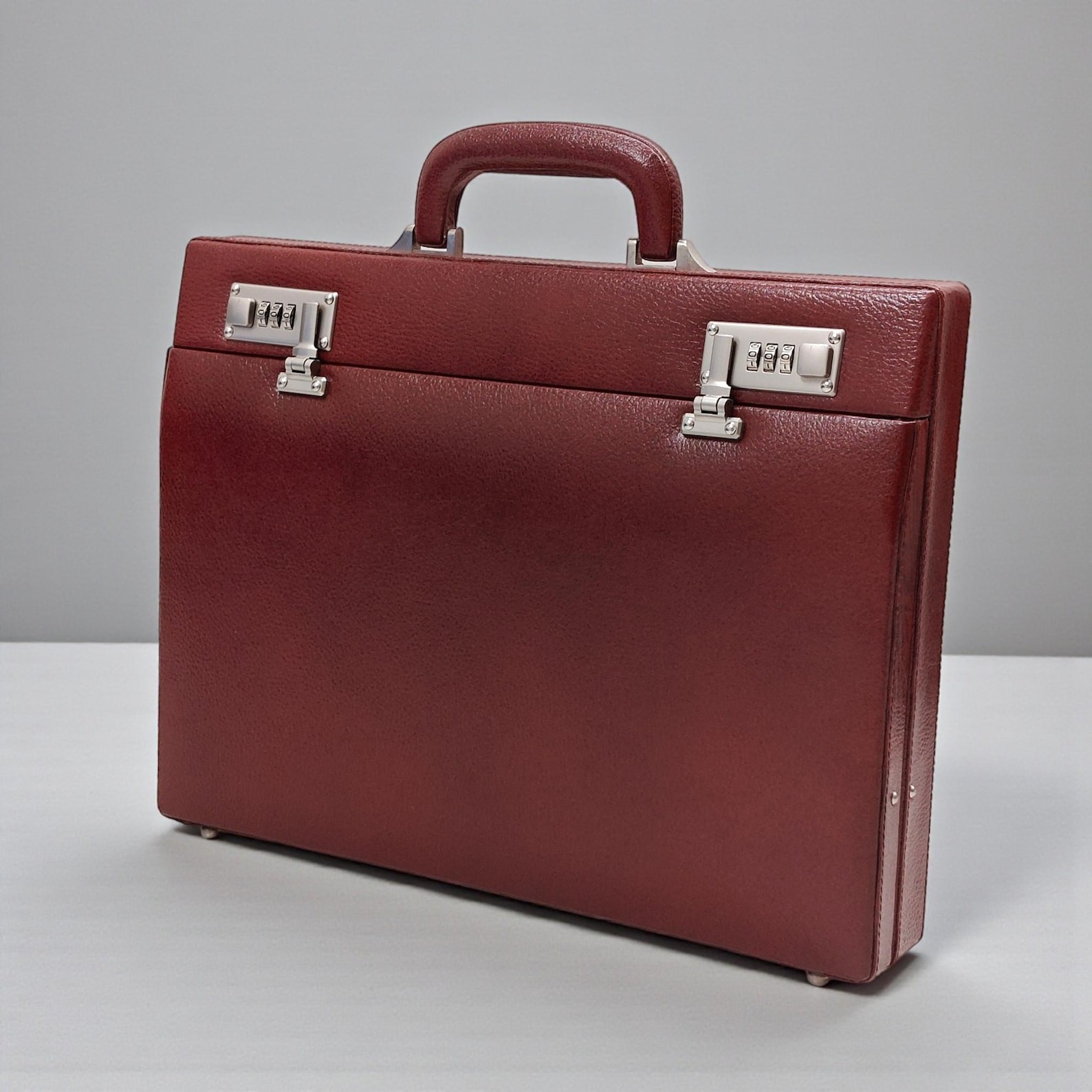 Brown Customized Leather Briefcase for Men, Laptop Attache Case