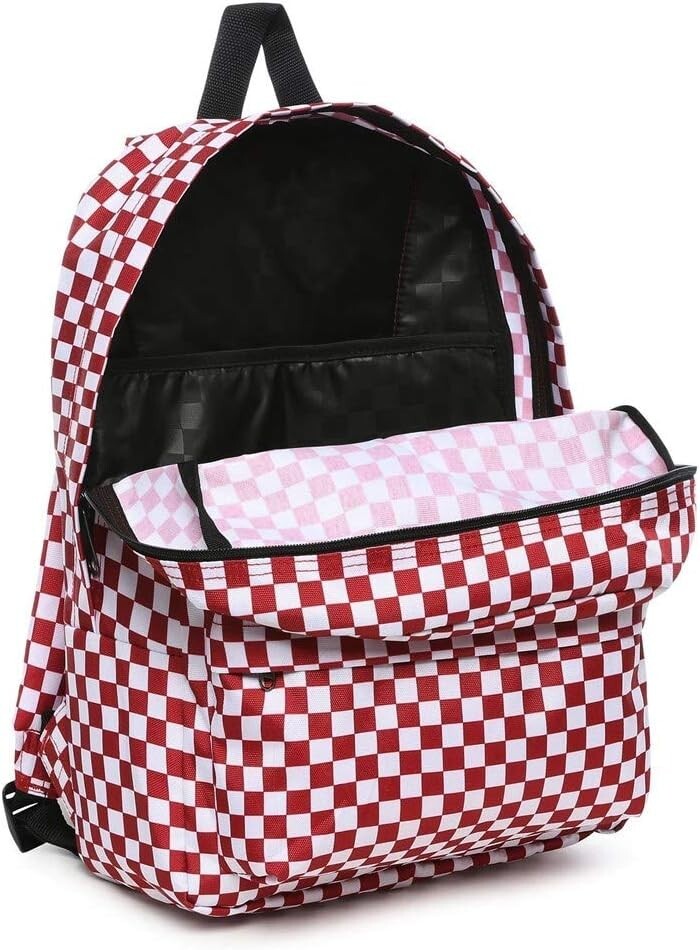 Vans Men’s Old Skool III Backpack, Chili Pepper Checkerboard, OS