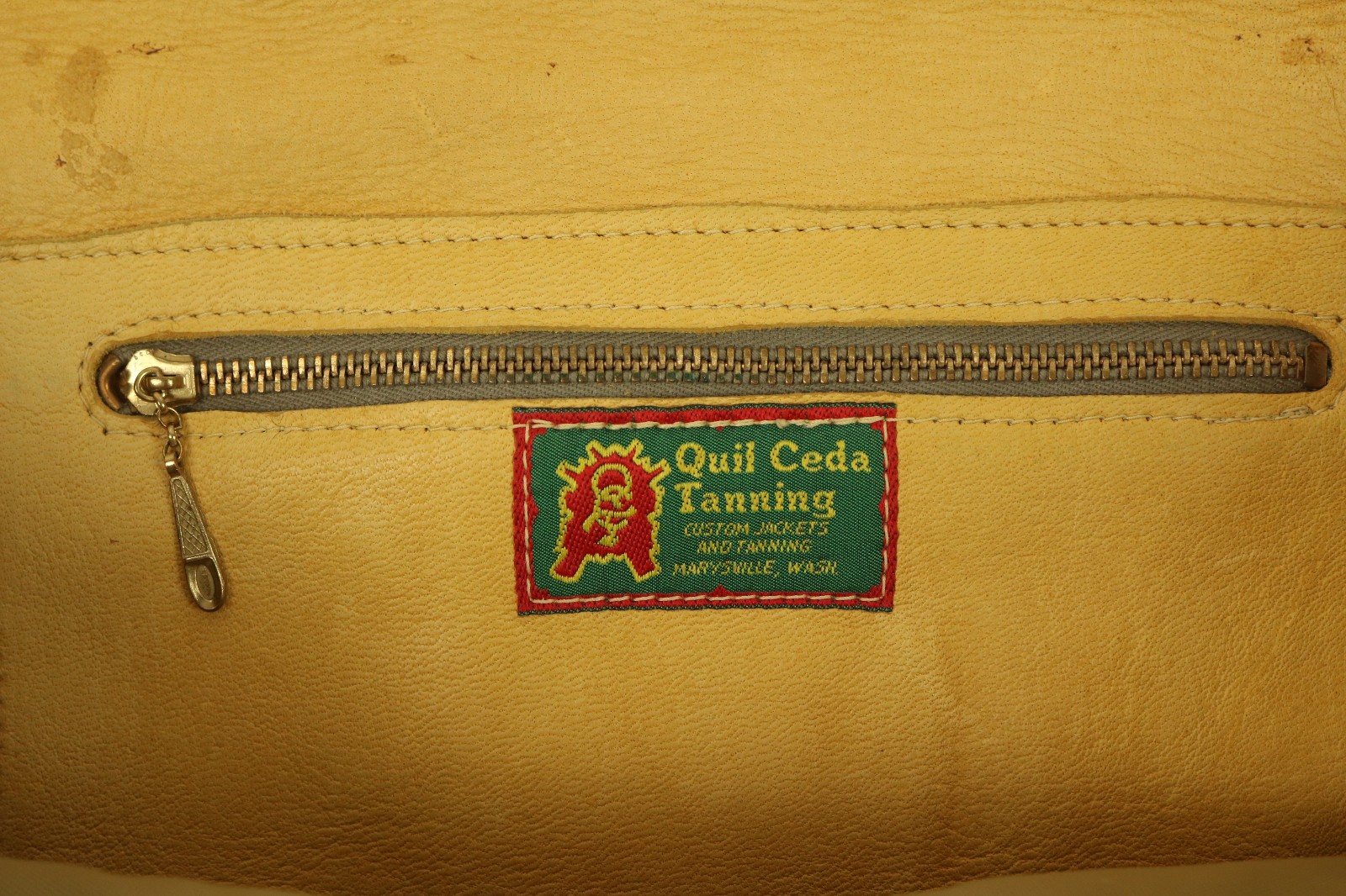 Quil Ceda Tanning Soft Suede Leather Messenger Bag Made In USA
