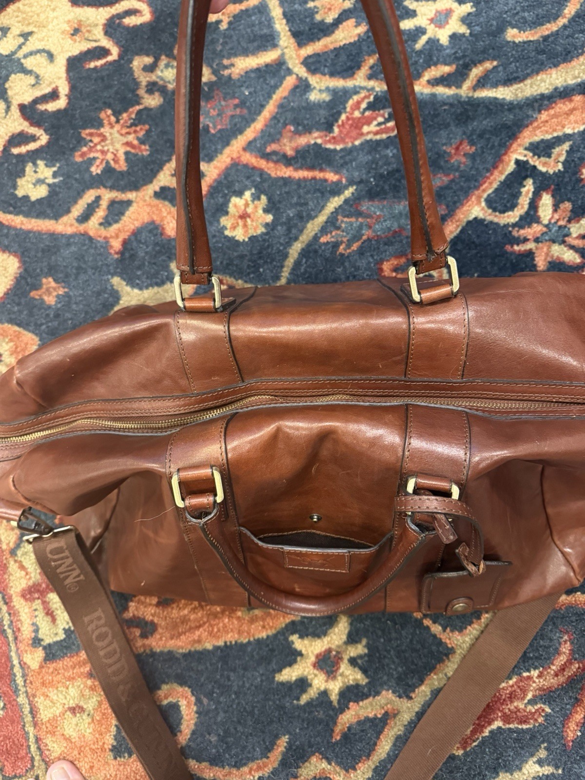 Rodd and Gunn Cambridge Weekend Leather Duffle, Made In Italy