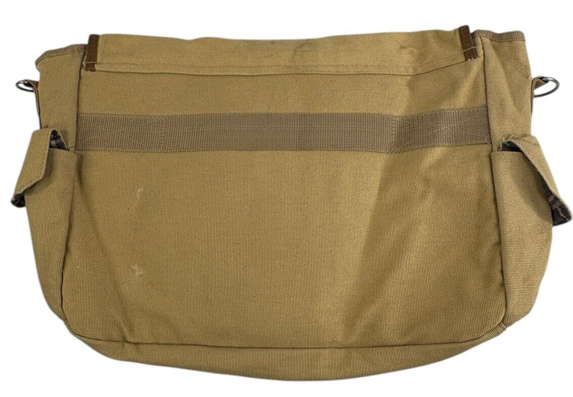 RARE Moody Blues Timeless Flight Canvas & Leather Messenger Bag Leeds Field & Co