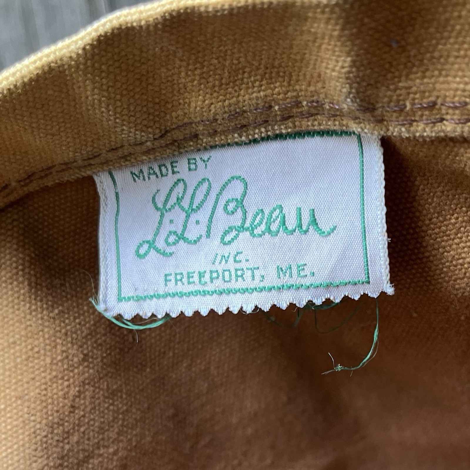 VTG 1960s L.L. Bean Duck Decoy Tote Bag Boat & Tote Canvas Made In USA