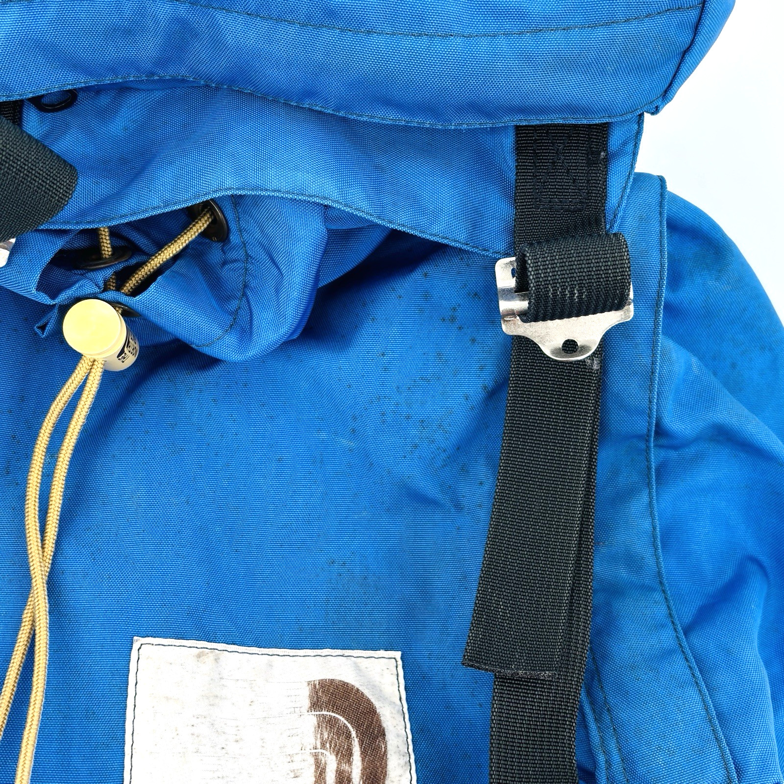 70s-80s Vintage The North Face Brown Label Blue Red Nylon Daypack Backpack