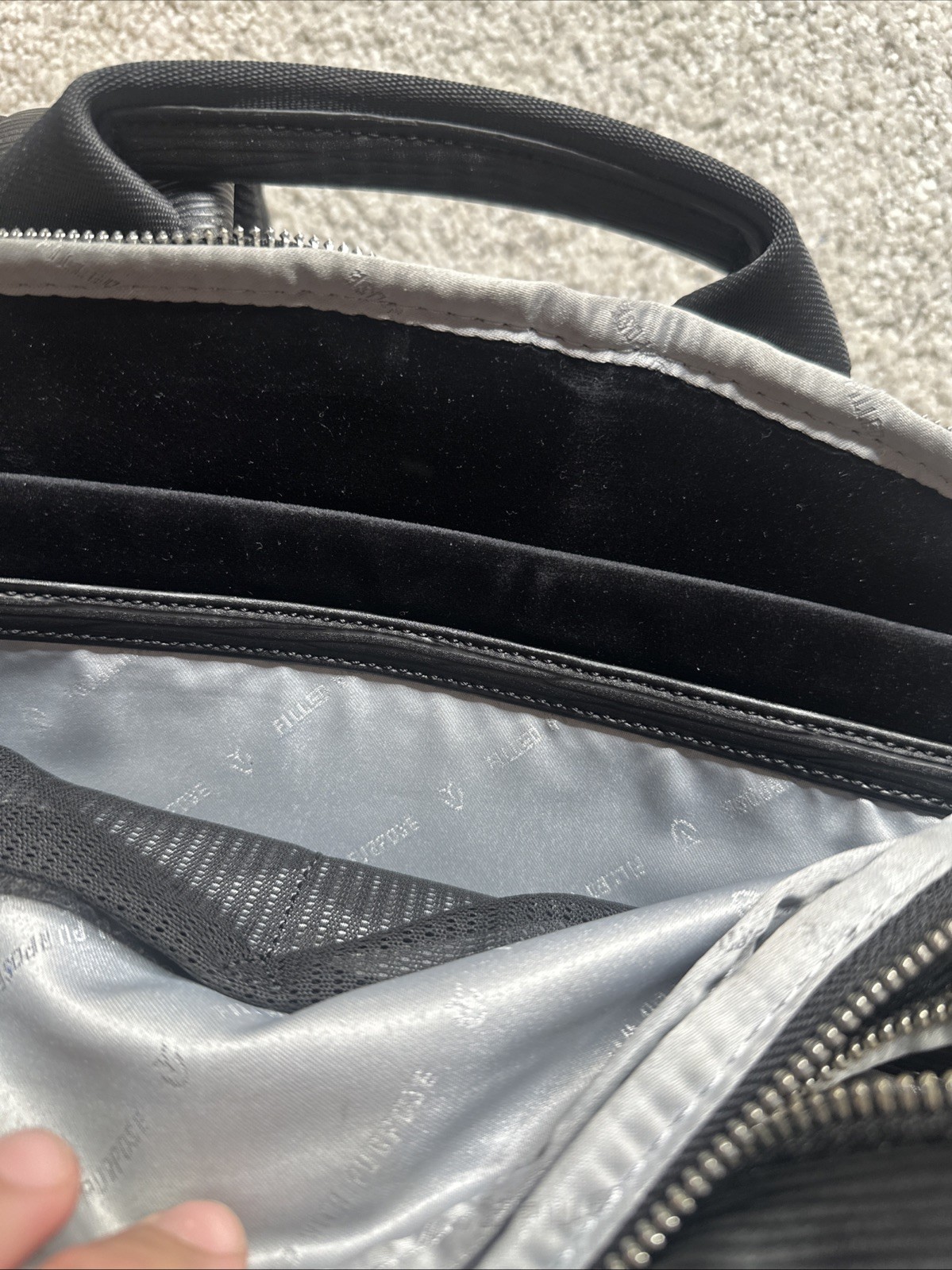 Vessel Signature Backpack Black Bag Lost Zipper Logo