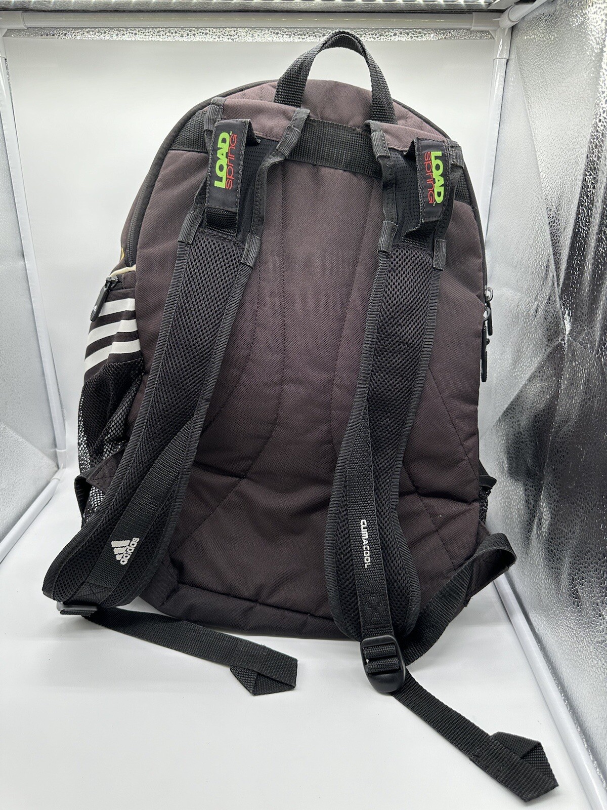Adidas Prime Large Backpack LoadSpring Multi pocket bookbag