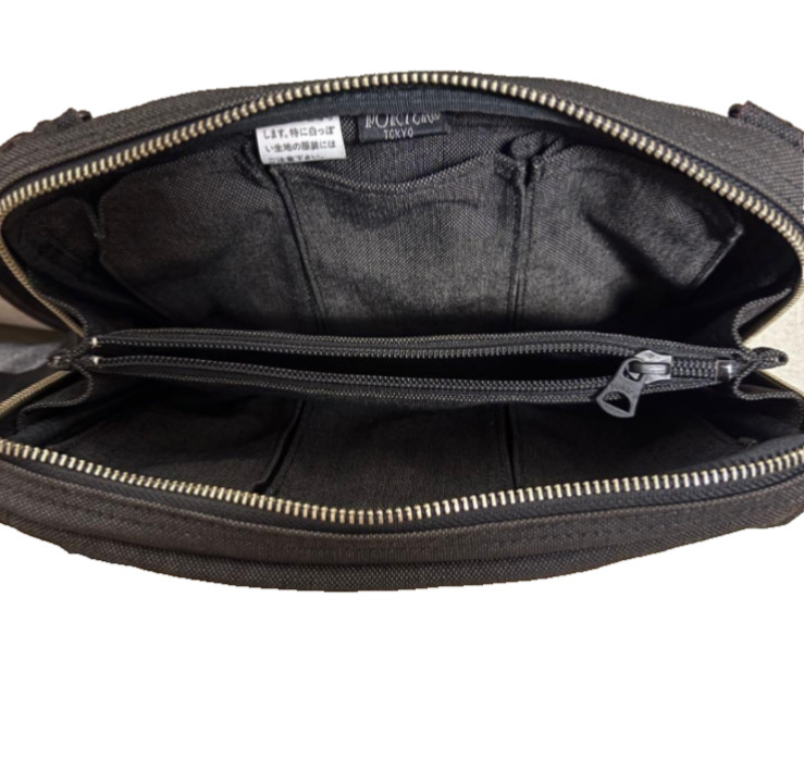 YOSHIDA PORTER SMOKY Black Shoulder Bag Made in Japan