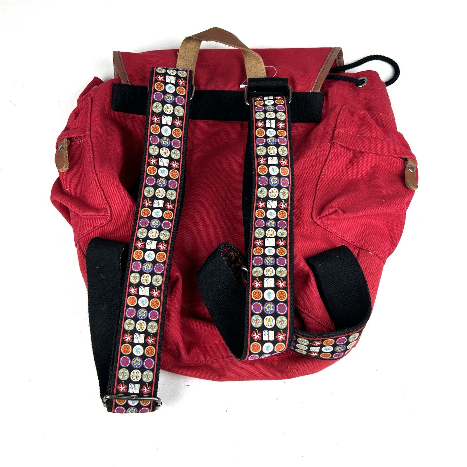 Robert Graham Backpack Red Designer Style Canvas Material