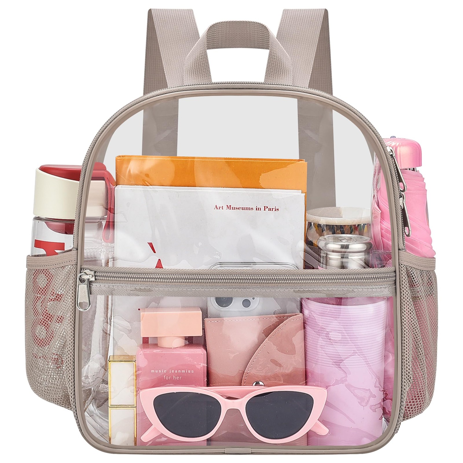 Clear Backpack Stadium Events Bag Small Waterproof 12x6x12 Inch Concert Pack