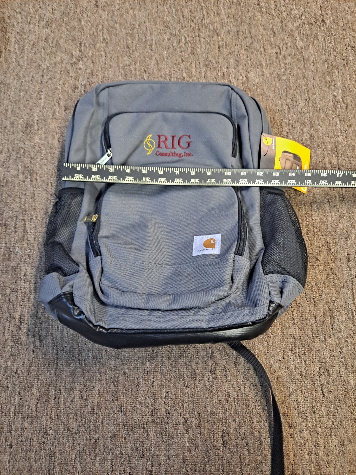 NWT Carhartt Legacy Standard Work Pack Backpack Gravel Gray 27L RIG Consulting