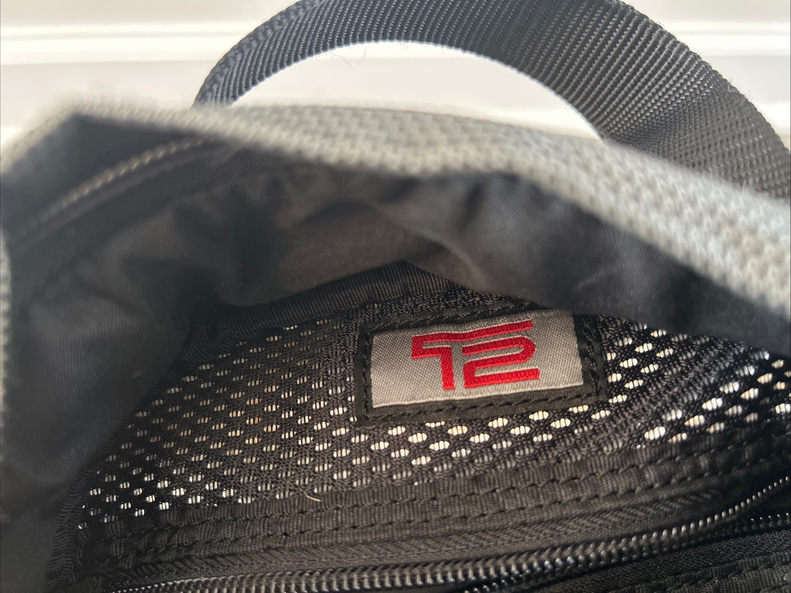 TUMI T2 Ballistic Nylon Camera/Travel Bag in Grey & Black, Gently Used