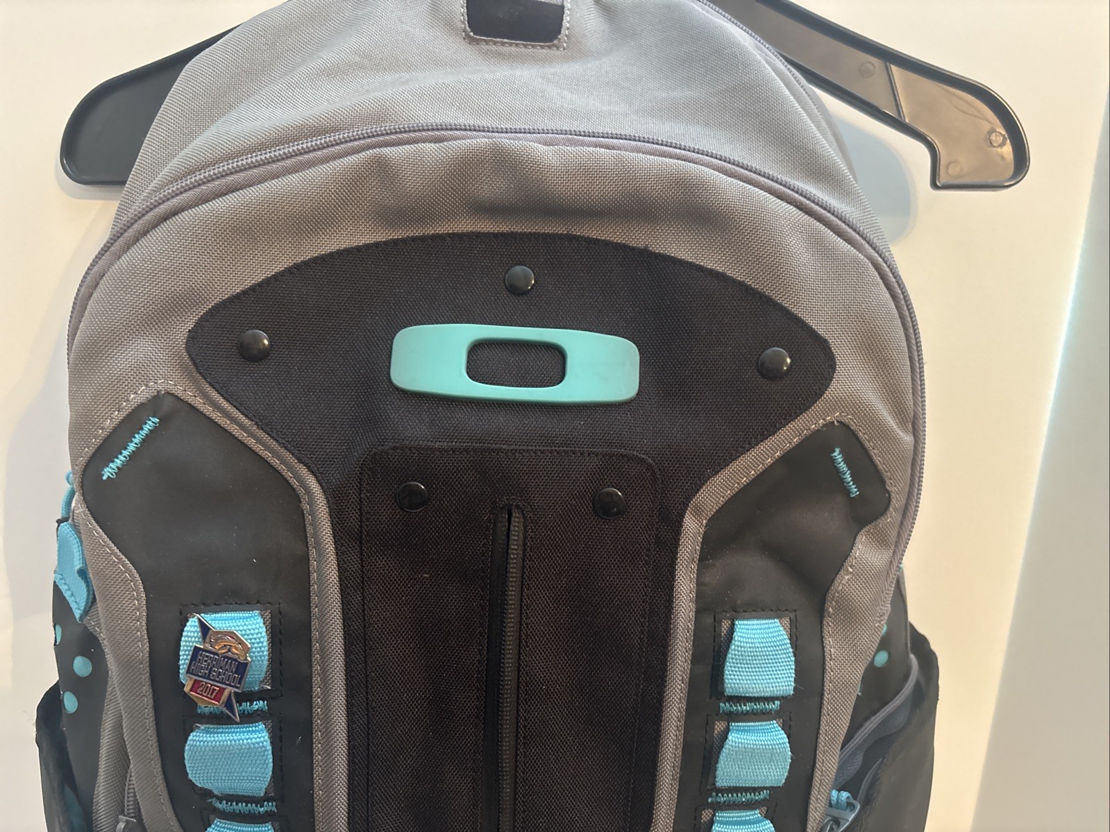 Oakley Echo Charlie Laptop School Hiking Backpack Blue Gray / Grey