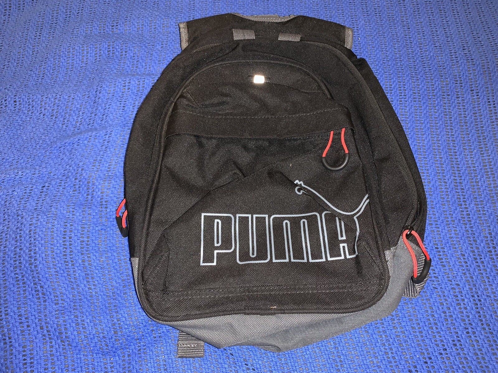 Puma Dash Small Black Backpack Straps 13 x 10 x 5 Black with Gray