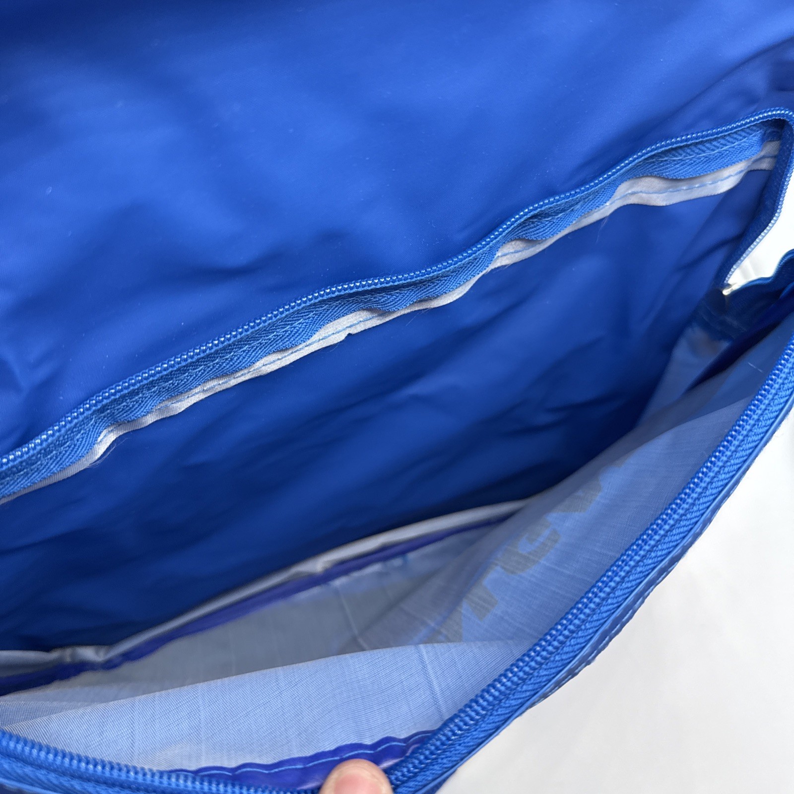 VTG Trafalgar Backpack Blue W Straps 80’s Inspired Rainbow Clean Handbag