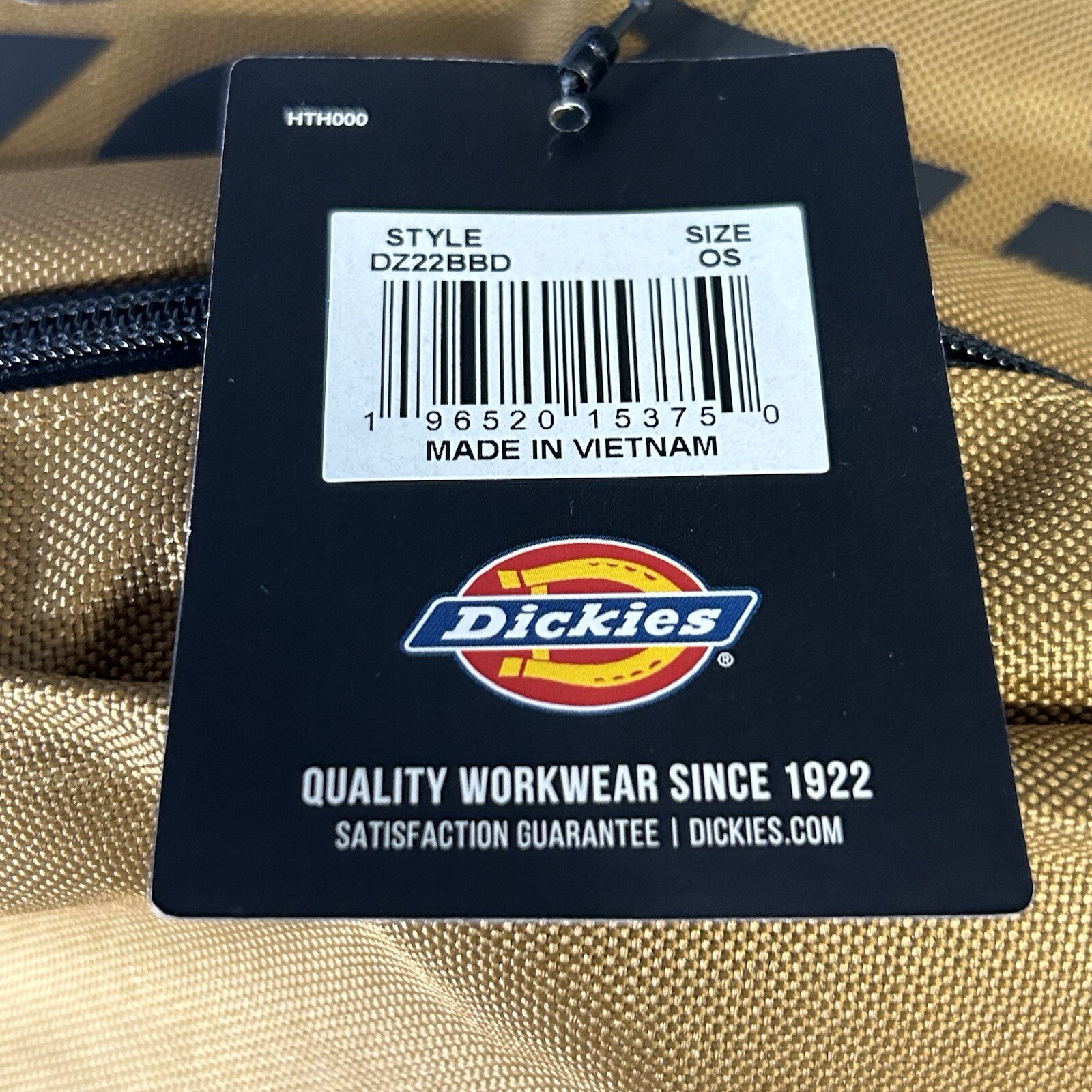 NEW Dickies Logo Backpack Brown Water Bottle Pocket School Everyday