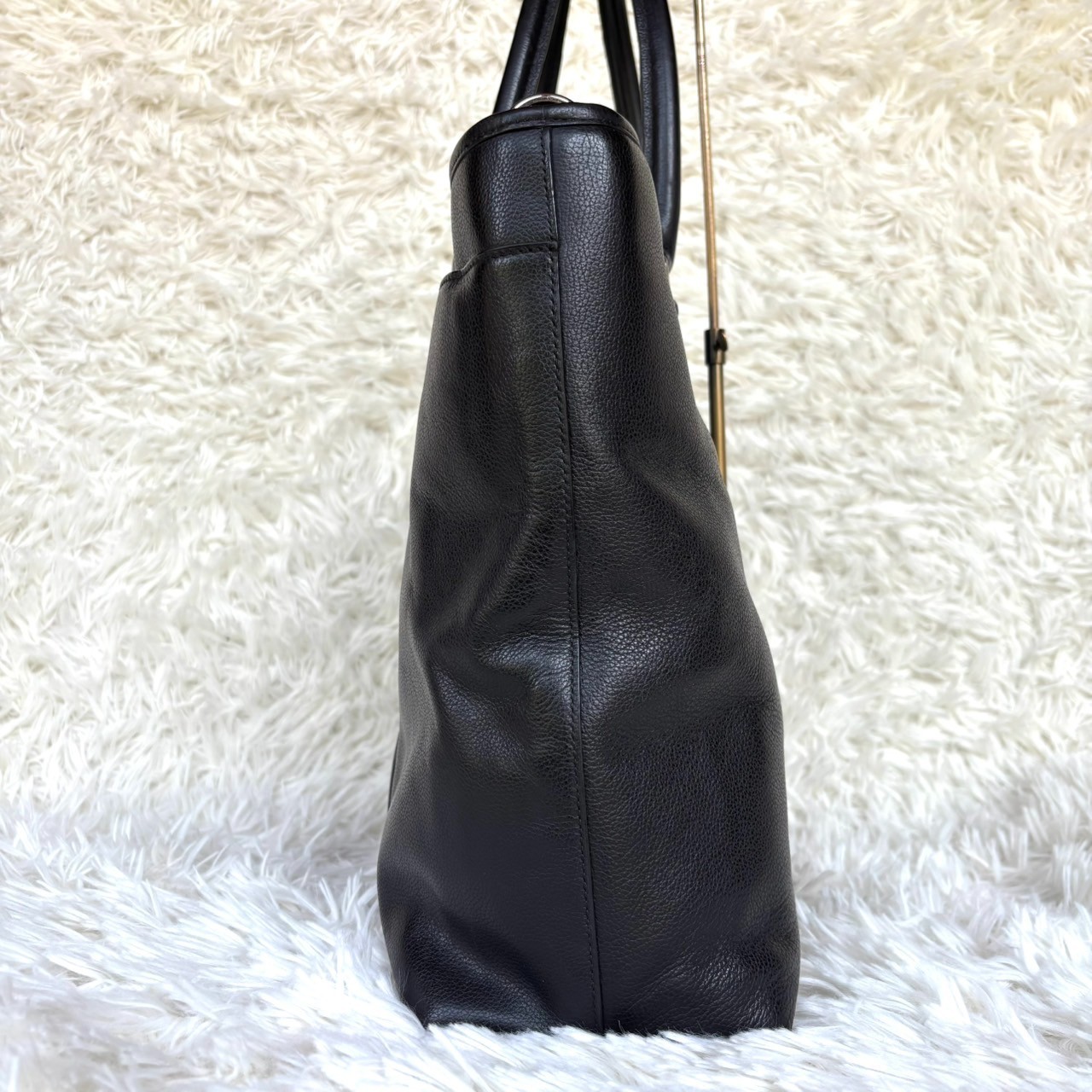 Coach Metropolitan Tote Black Pebble Leather Crossbody Bag F54758 Mens Womens