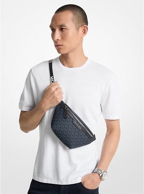 NWT Michael Kors Logo Cooper Mini Belt Bag Fanny Pack Crossbody ~ Mens Unisex