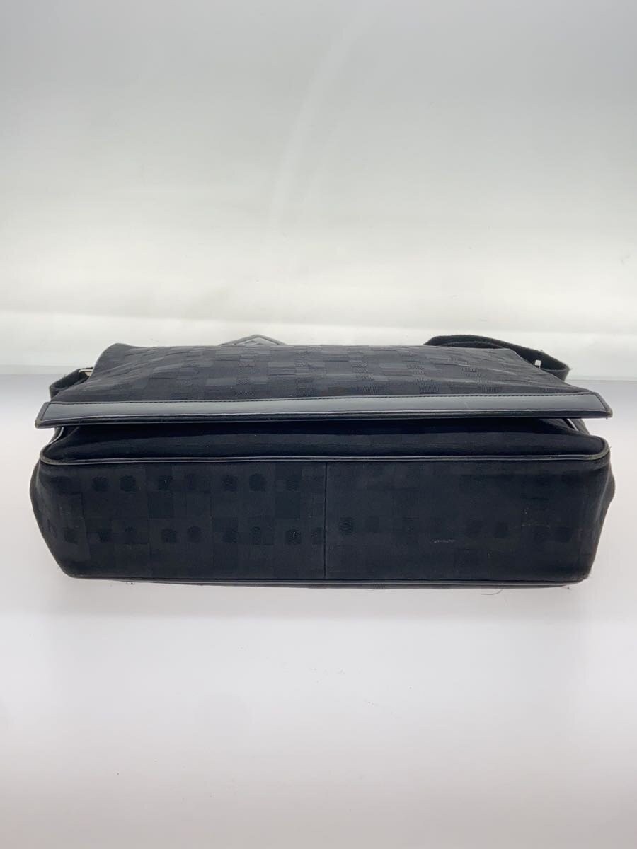 BALLY Brongo GRAL, made in Spain, canvas shoulder bag, black, all-over pattern,