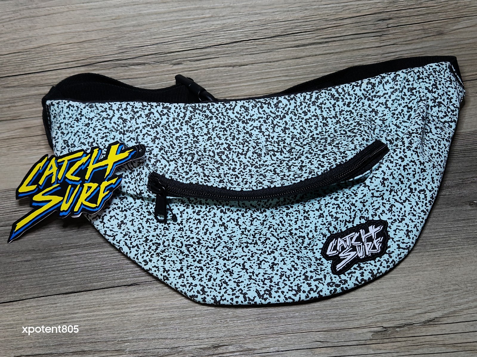 NWT Catch Surf Static Fanny Pack Canvas Hip/Waist Bag Retro Vtg 80s/90s Style 😍