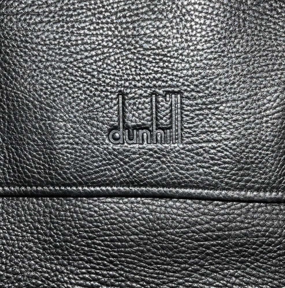 Dunhill Black Leather Messenger Bag Crossbody/Shoulder Bag