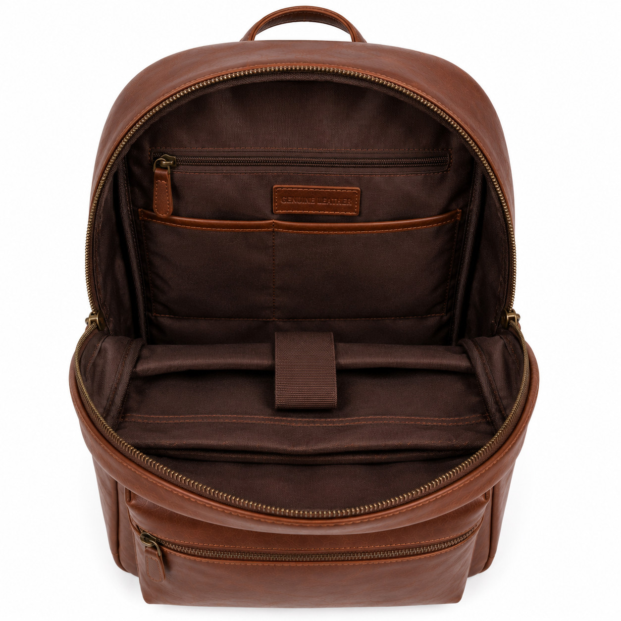Genuine Leather Backpack Vintage Brown Laptop Travel School Business Unisex