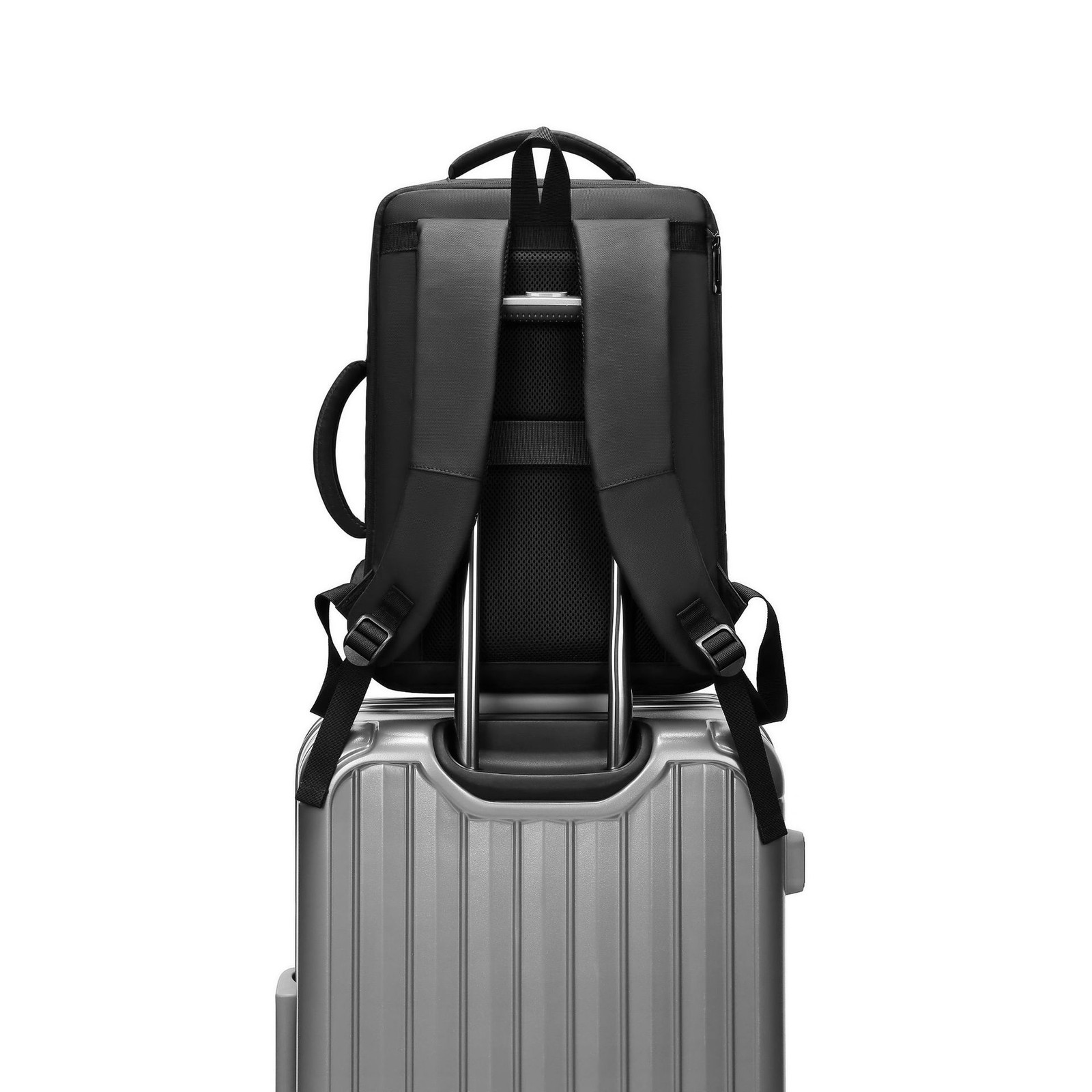 16in Waterproof Business Laptop With USB Port Multi Pocket Travel Work Backpack