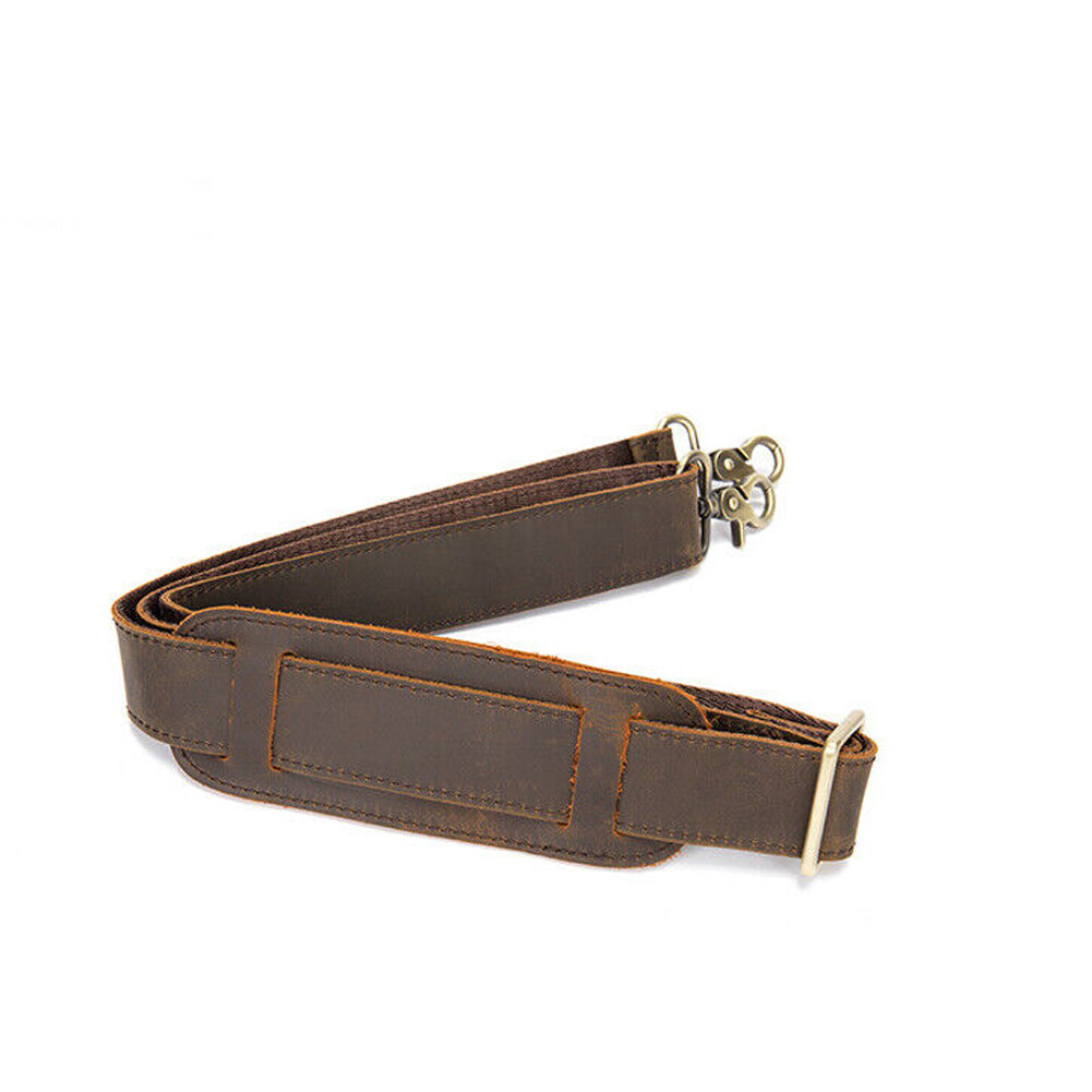 Genuine Leather Replacement strap Adjustable for Briefcase Luggage Messenger Bag