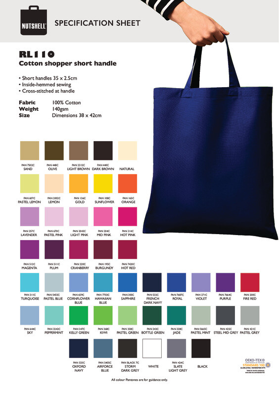 Nutshell Cotton Shopper Short Handle Bag (RL110) – Big Stores Malls Perfect Bag