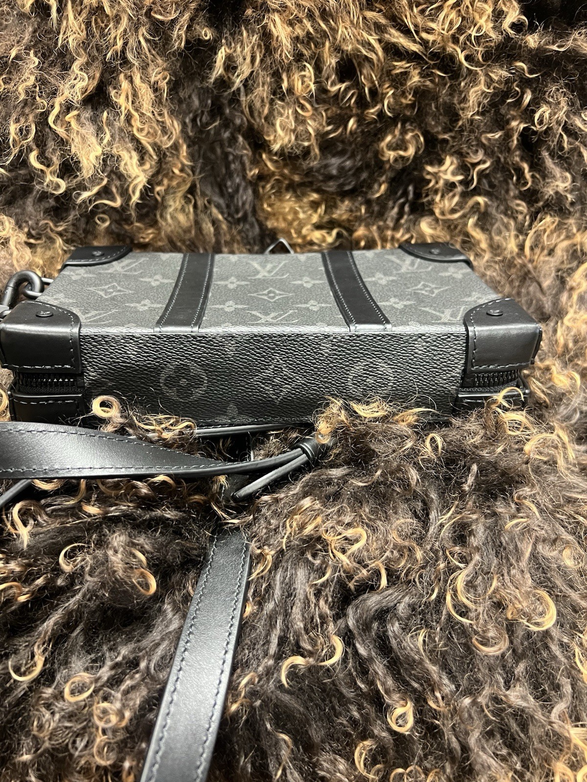 Authentic Louis Vuitton Mini Soft Trunk – Monogram Eclipse matte black hardware