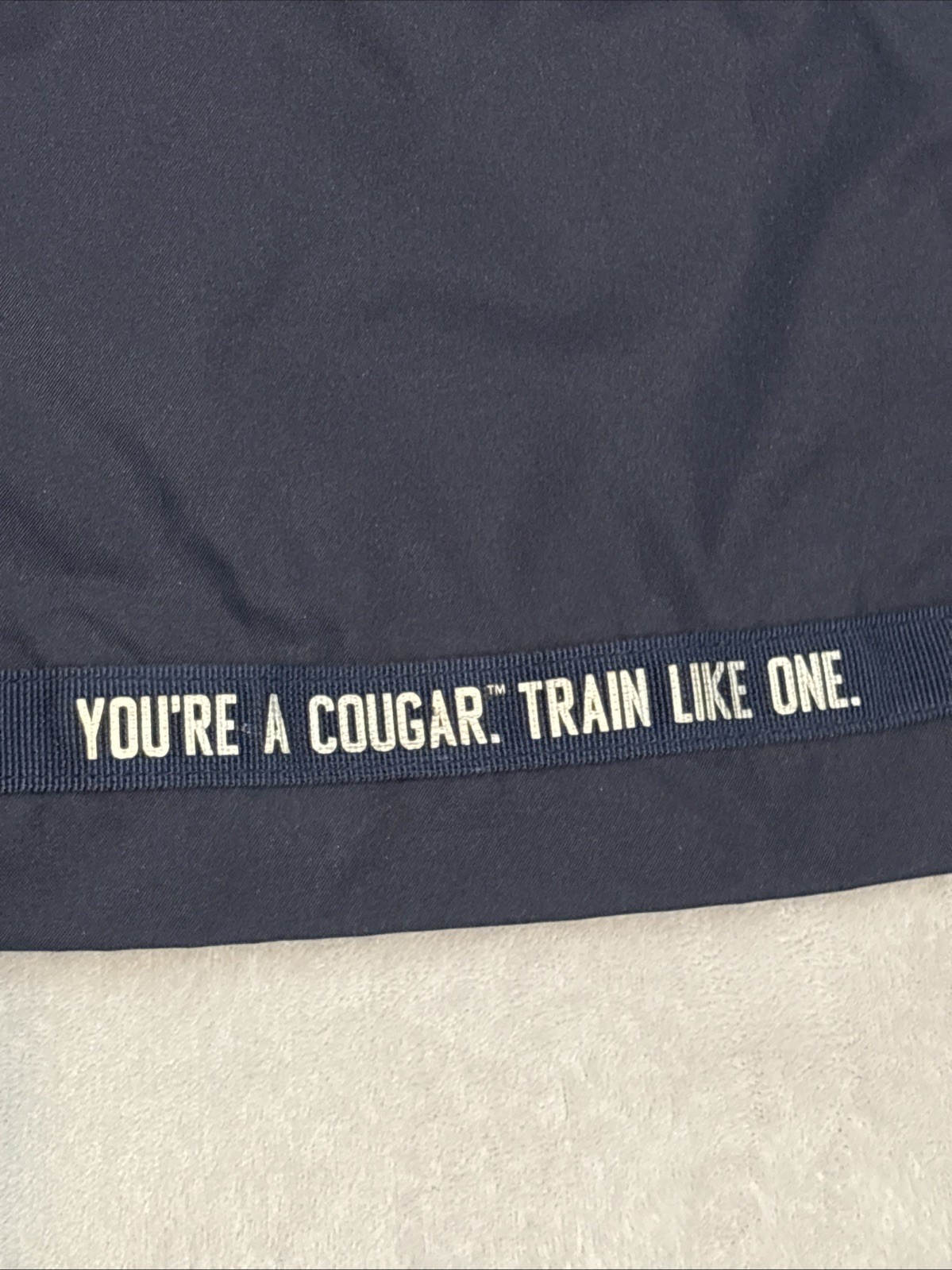 Nike BYU Brigham Young Cougars String Backpack Blue Gym Bag Outer Zip Pocket