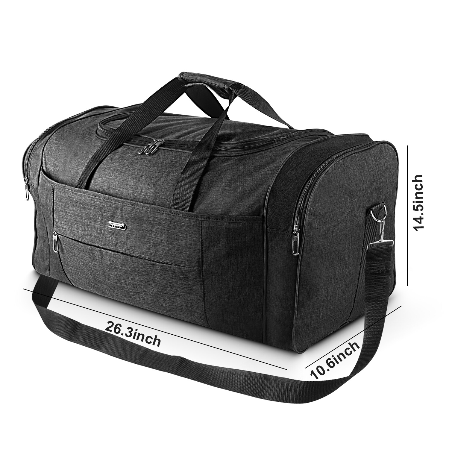 92L Military Canvas Gym Duffle Bag-Heavy-Duty Travel Luggage with Shoulder Strap