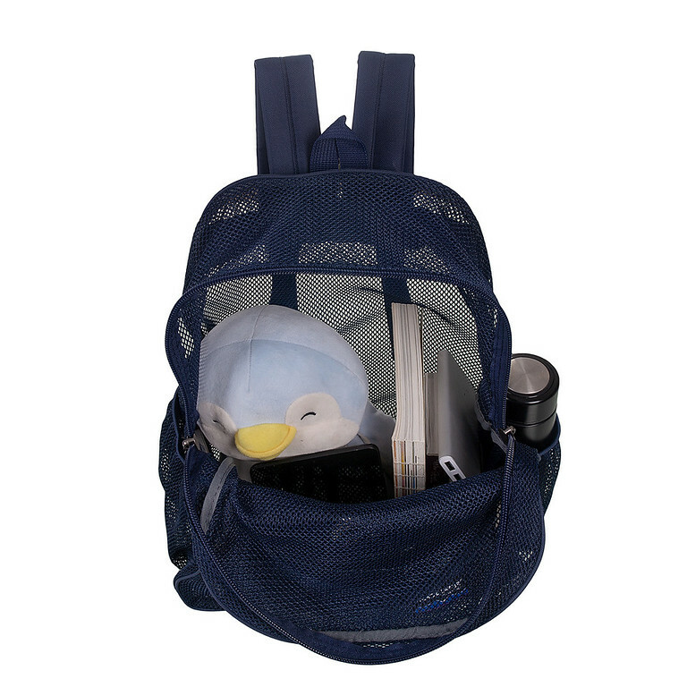 17.5″ 100% Mesh Backpack, Net Gym Bag, Daypack