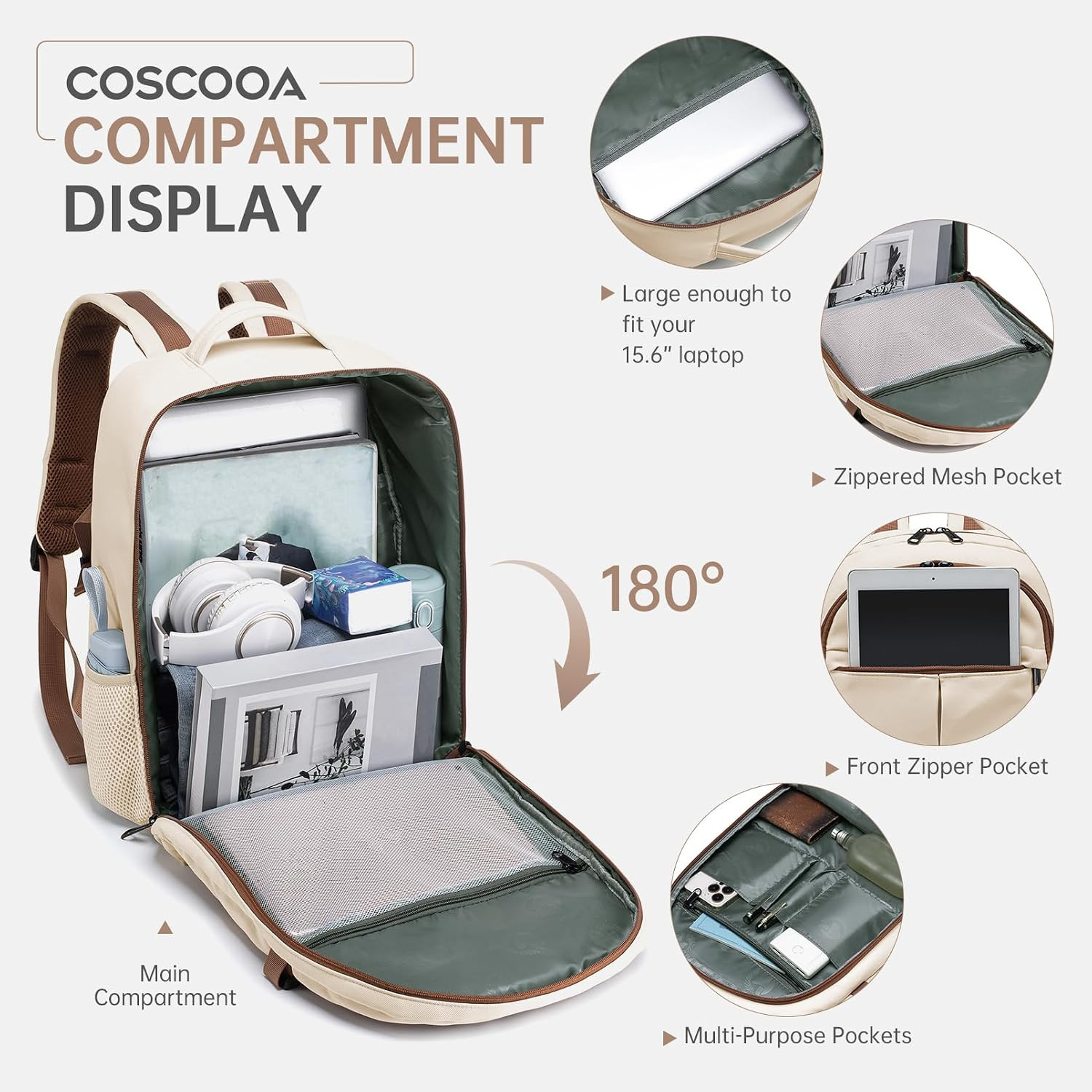 Small Travel Backpack 20L,Personal Item Bag 40X30X15Cm,Flight Approved Underseat