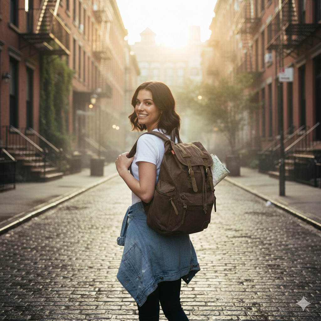 Vintage Canvas Backpack Travel Hiking Rucksack Outdoor School Bag for Men Women