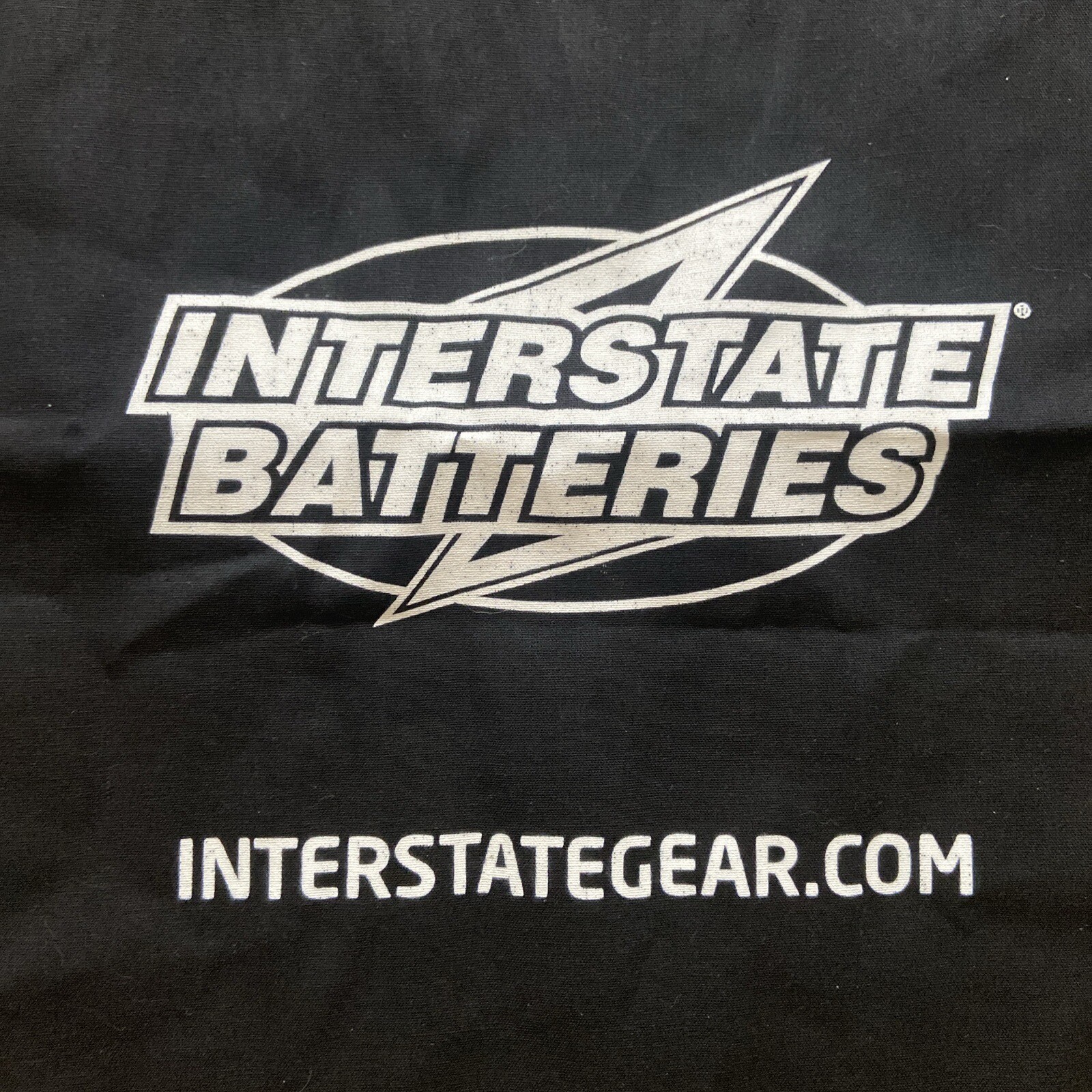 Interstate Batteries Black Tote Bag 15” x 14.5” 100% Cotton