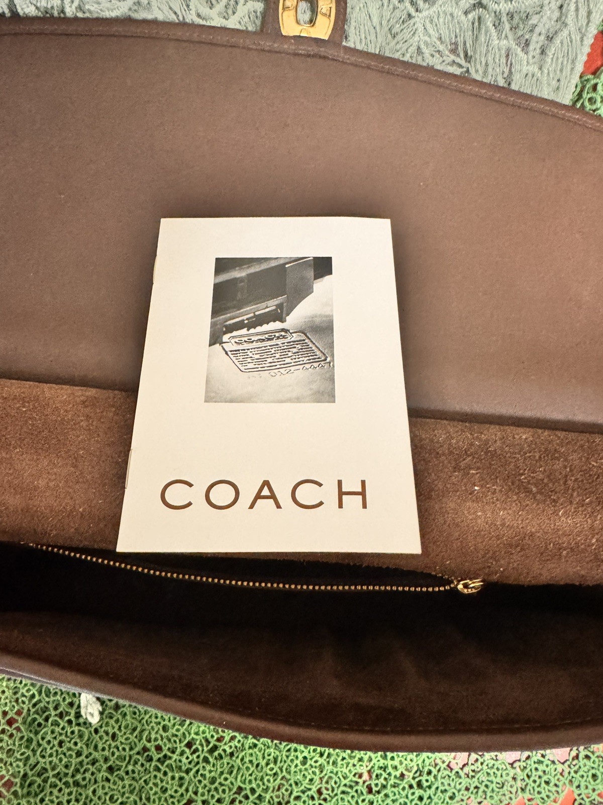 COACH Metropolitan Briefcase vintage brown leather
