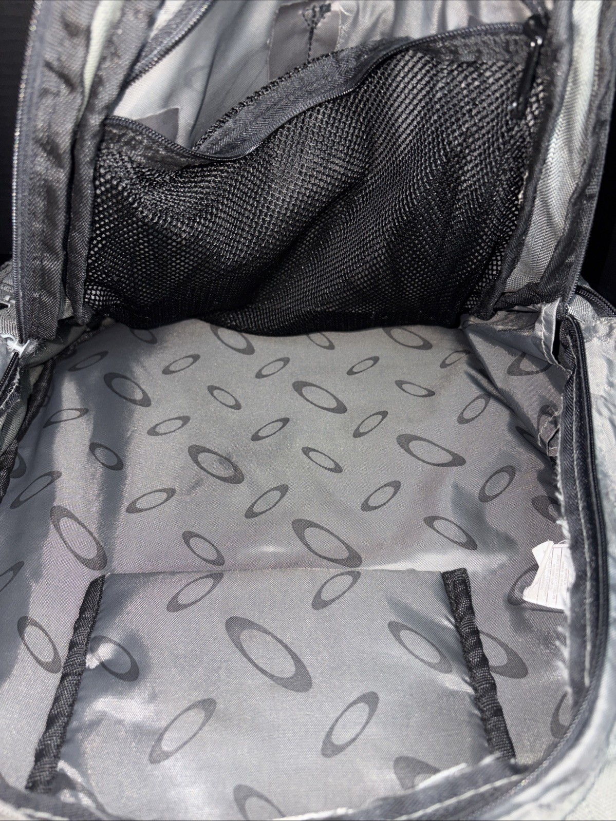 Vintage Oakley Flak Pack 2.0 Laptop Backpack Y2K Grey Black Padded Tactical