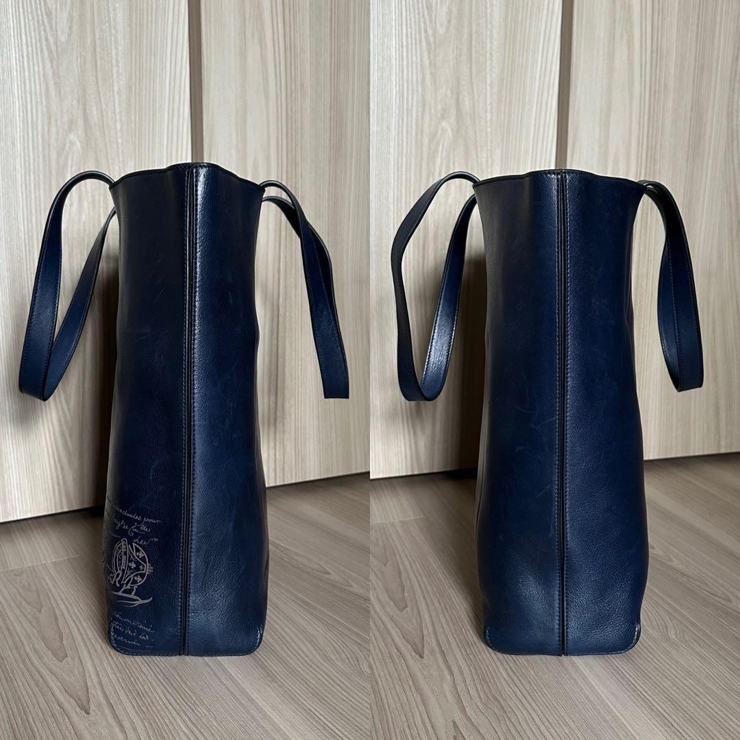 Custom 1 Million Berluti Vitello Fiore Leather Tote Bag Limited Edition Blue
