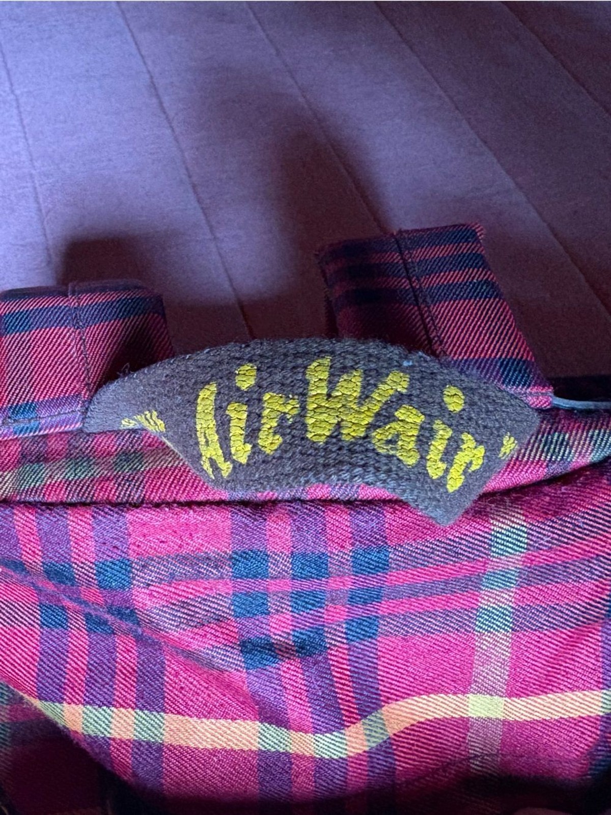 Vtg 90s Dr Martens Red Plaid Backpack- Red Yellow Brown Black- Grunge