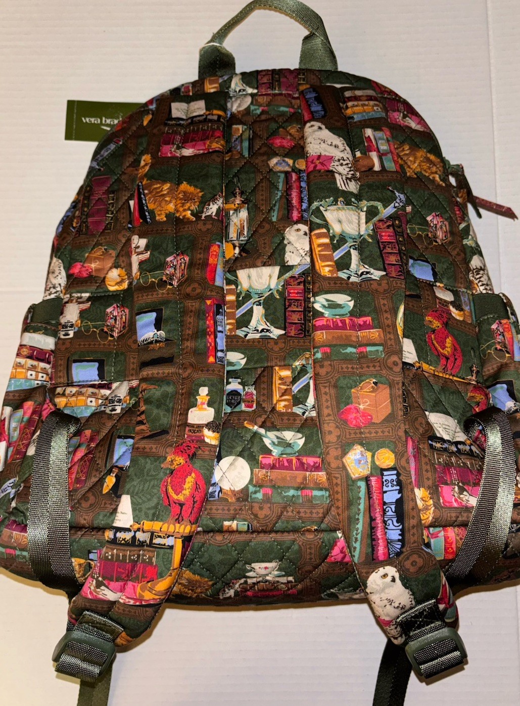 Vera Bradley Bancroft Backpack Bag Harry Potter Hogwarts Library NWT