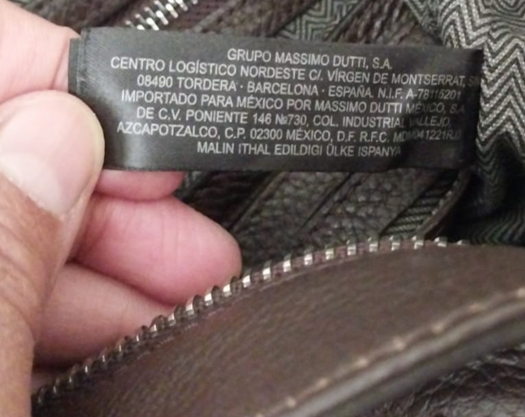 Massimo Dutti Men’s Brown Genuine Leather Crossbody Messenger Bag Made in Spain