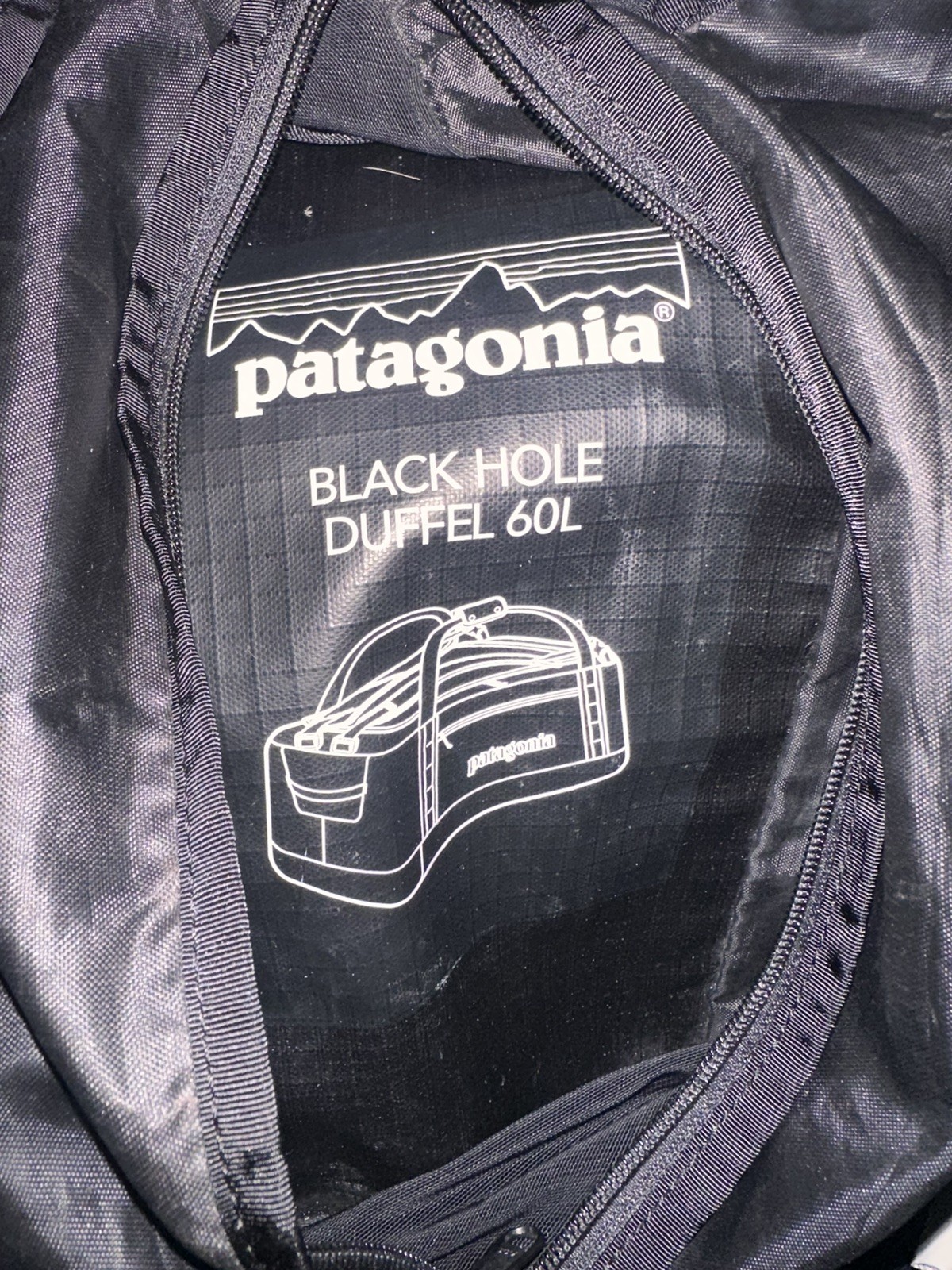 Patagonia Black Hole Duffel Bag/Backpack 60l Glossy Black