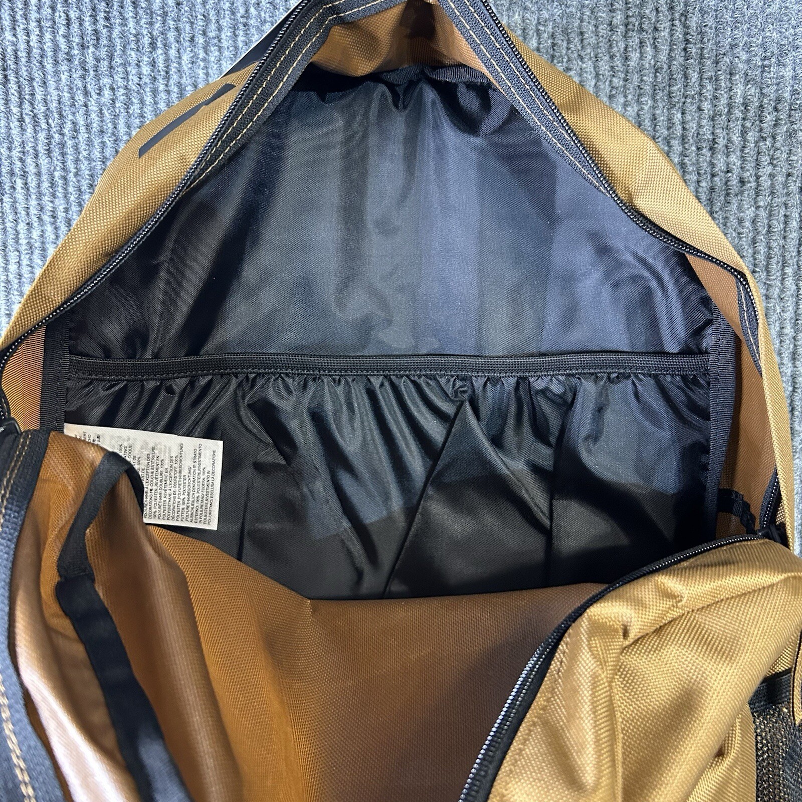 NEW Dickies Logo Backpack Brown Water Bottle Pocket School Everyday