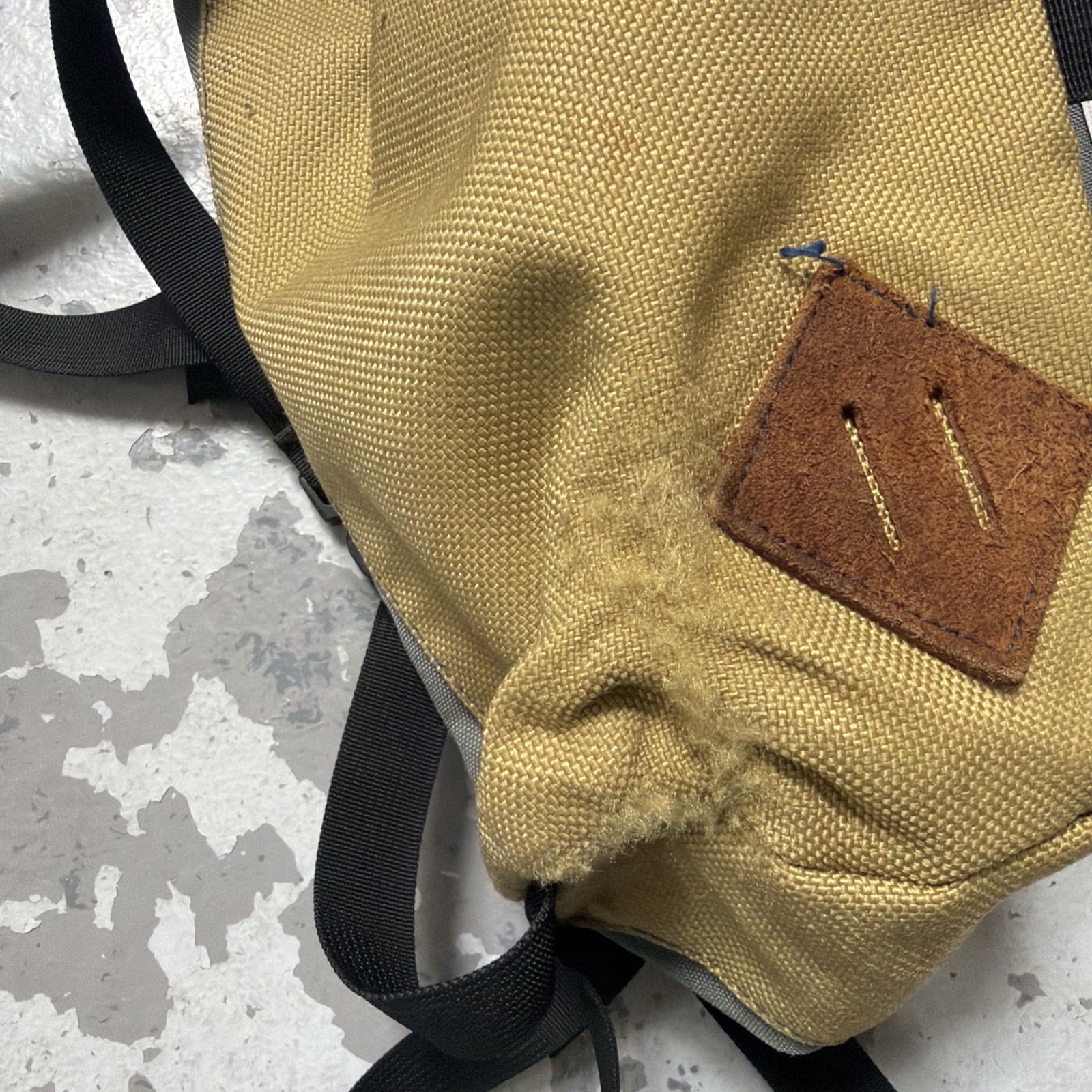 Vintage Class-5 Mountaineering Teardrop Canvas Camp Hike Trail Backpack Rucksack